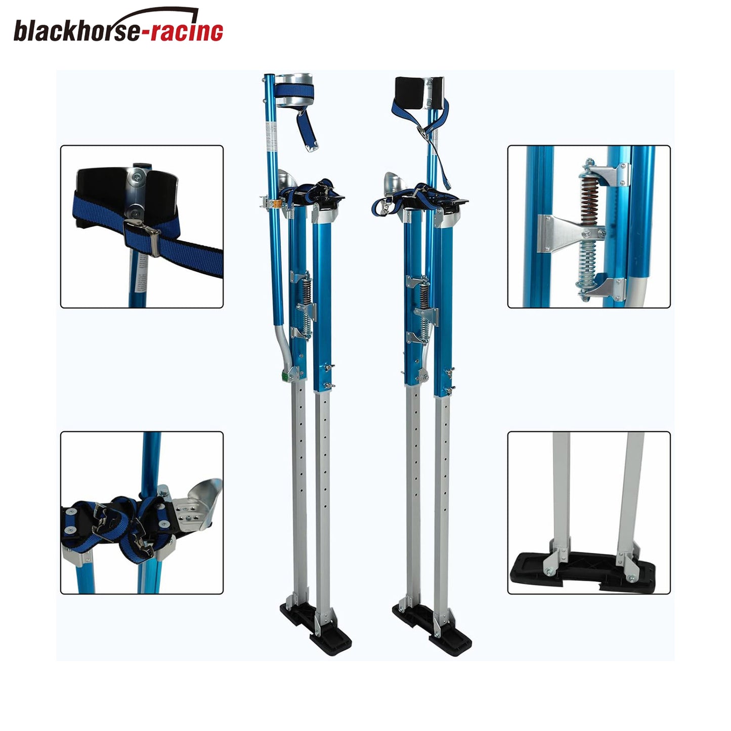 
                  
                    36"-50" Black Drywall Stilts Aluminum Tool Stilt with Protective Knee Pads Portabl Adjustable For Painter Walking Painting
                  
                