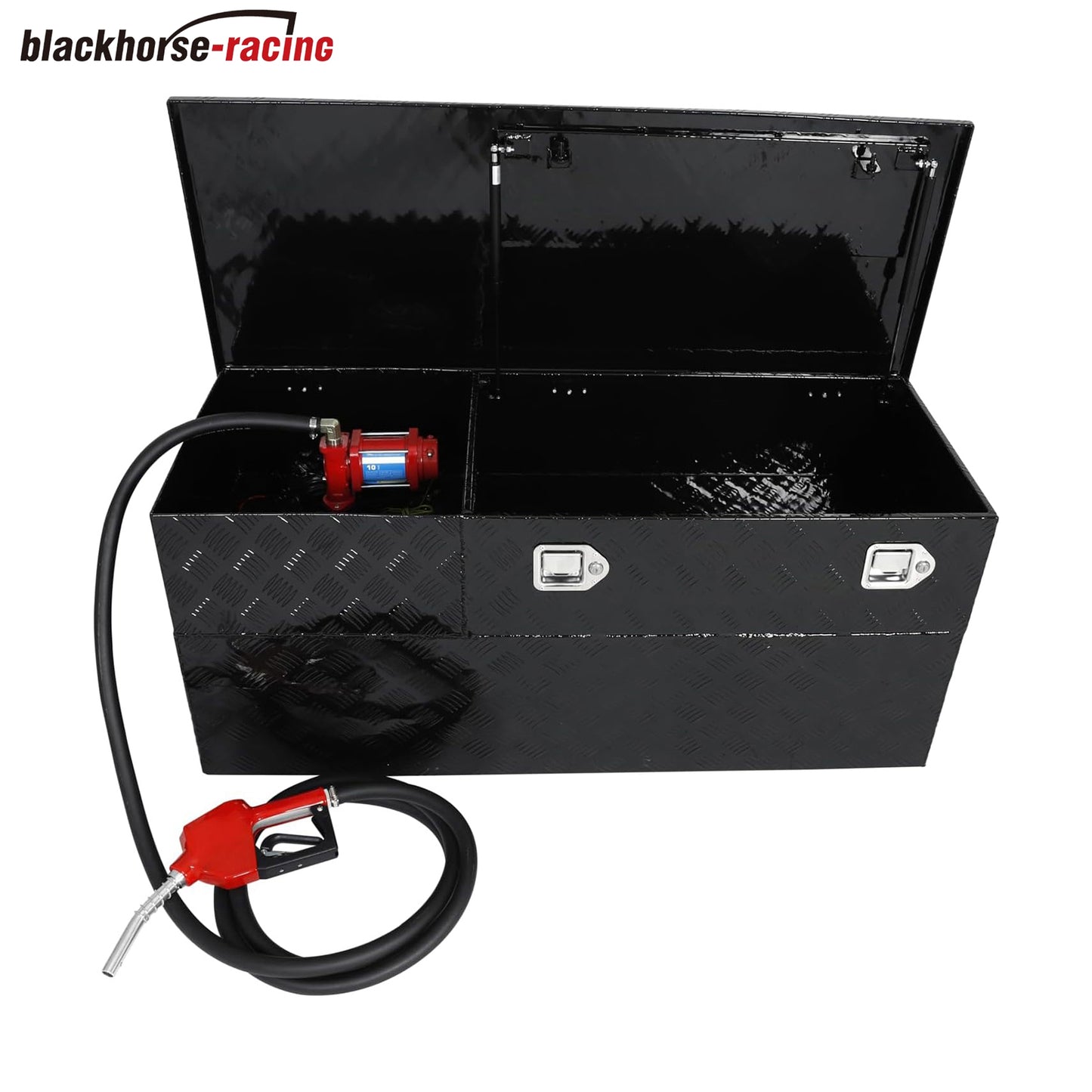 
                  
                    Fuel Transfer/Auxiliary Tank/Toolbox Combo with 10 GPM Pump, Auto Fueling Nozzle, 13FT Hose, 51 Gallon
                  
                