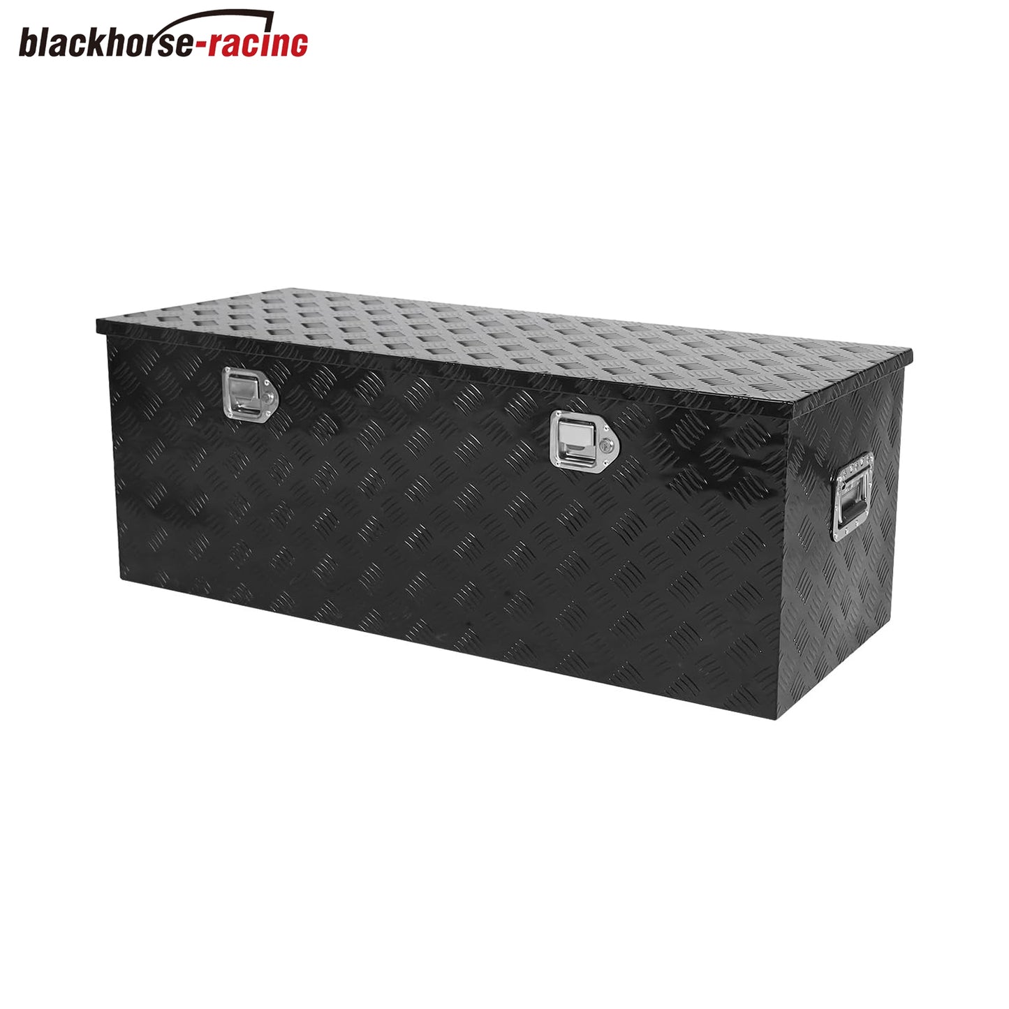 
                  
                    Heavy-duty aluminum striped lathe toolbox with side handle lock and key; 48 × 19.5 × 17.5 inches (approximately 122.9 × 49.5 cm) waterproof storage shelf
                  
                
