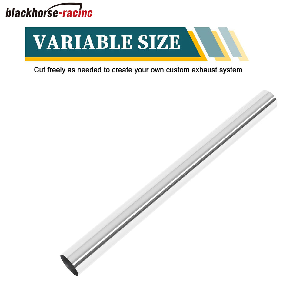 
                  
                    2.5 Inch Straight DIY Custom Mandrel Exhaust Pipe Tube Pipe, 30 Inch Length, 2.5'' OD Mandrel Straight Pipe, T304 Stainless Steel, Universal Fitment - 1PC
                  
                