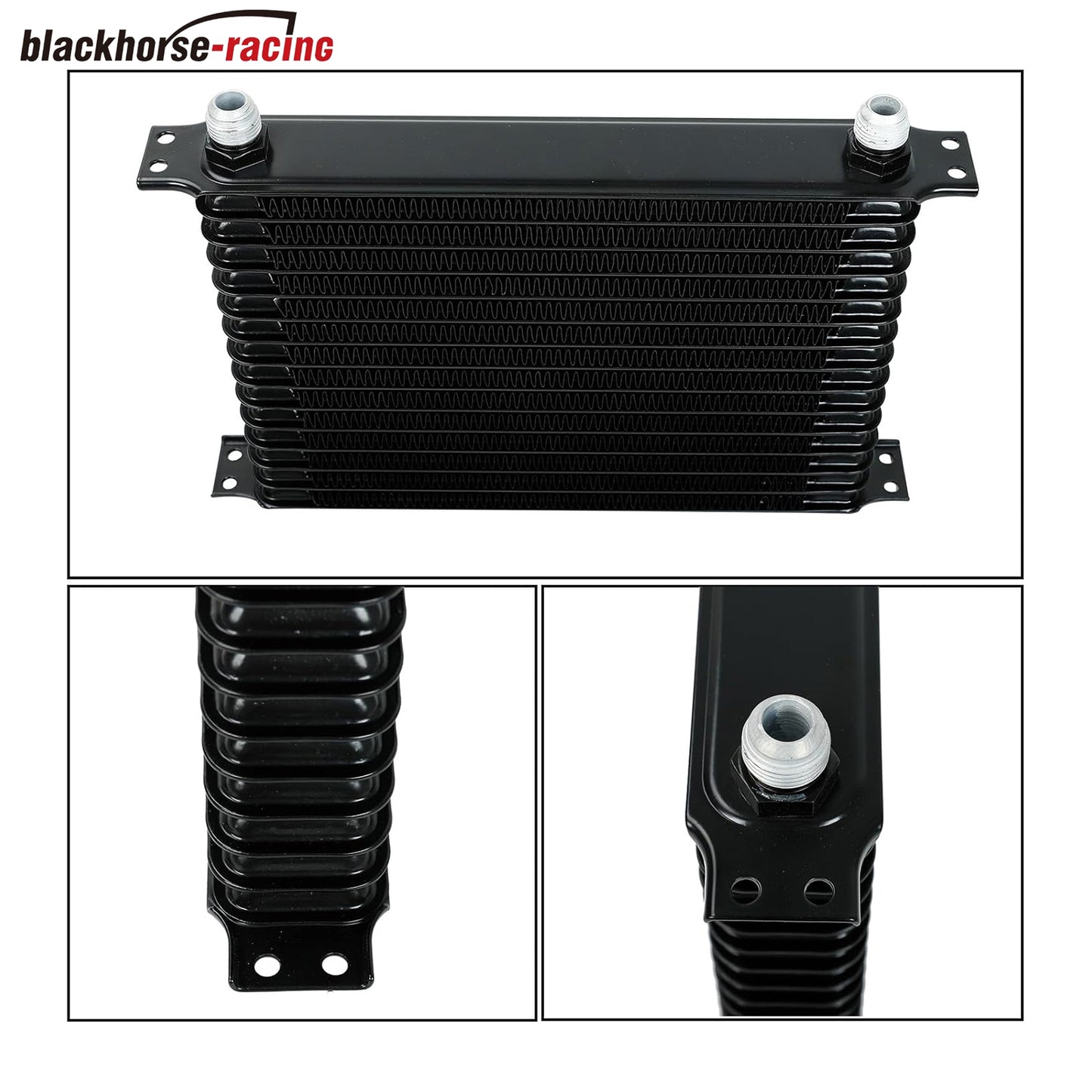 
                  
                    Universal 15 Row Radiator Remote Transmission Oil Cooler Aluminum with 10" Black Cooling Fan w/Kit Electric Radiator Cooling 12V 80W Mount Kit
                  
                