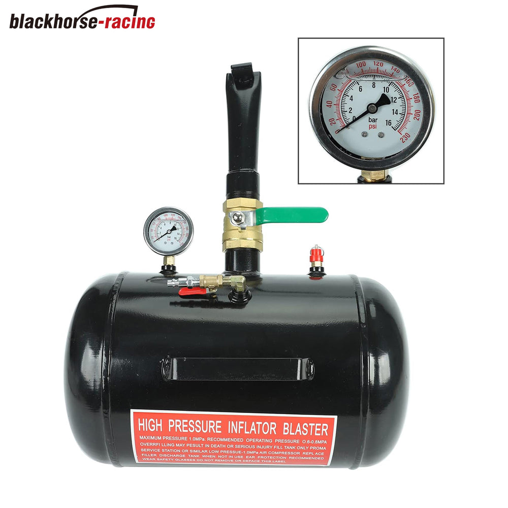 
                  
                    5 Gallon Air Tire Bead Seater - 145PSI Blaster Tool Seating Inflator w/Gauge Car Truck ATV Tank Heavy Duty - Black
                  
                