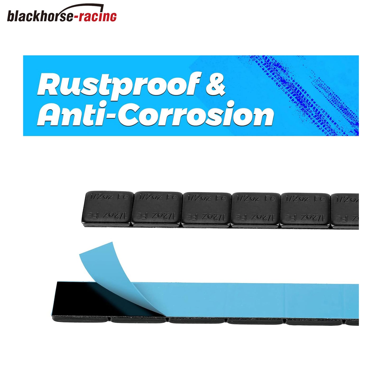 
                  
                    1/2oz. Stick on Wheel Weights, Black Tire Balancing Wheel Weights for Motorcycles, Cars, Trucks, SUVs, Low Profile, Total 360pcs 180oz.
                  
                
