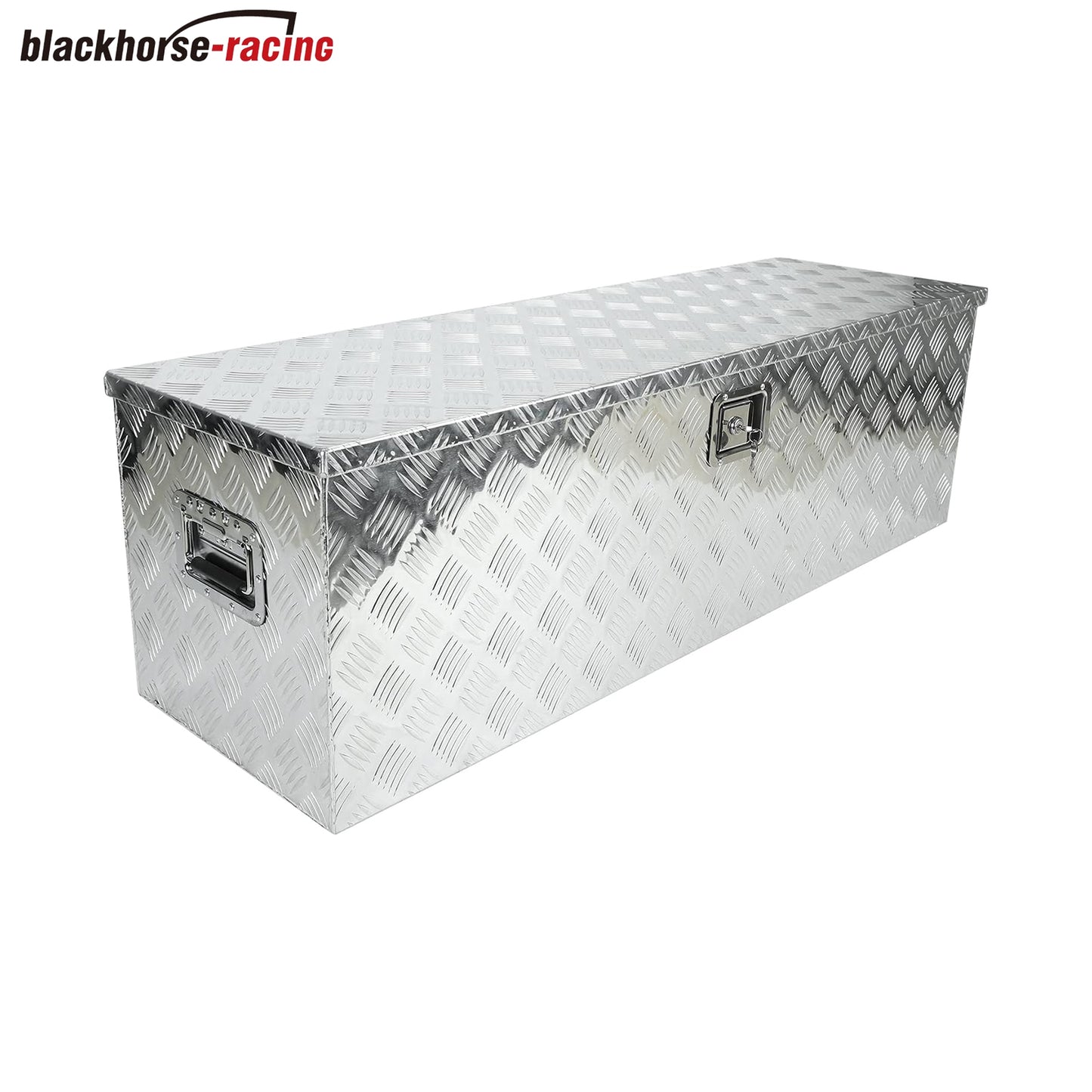 
                  
                    Aluminum striped truck toolbox – Pickup truck lathe tool kit; RV trailer toolbox – Storage box with side handle, lock and key – 49 x 15 x 15 inches (approx. 124.5 x 38.1 x 38.1 x 38.1 cm), Silver
                  
                