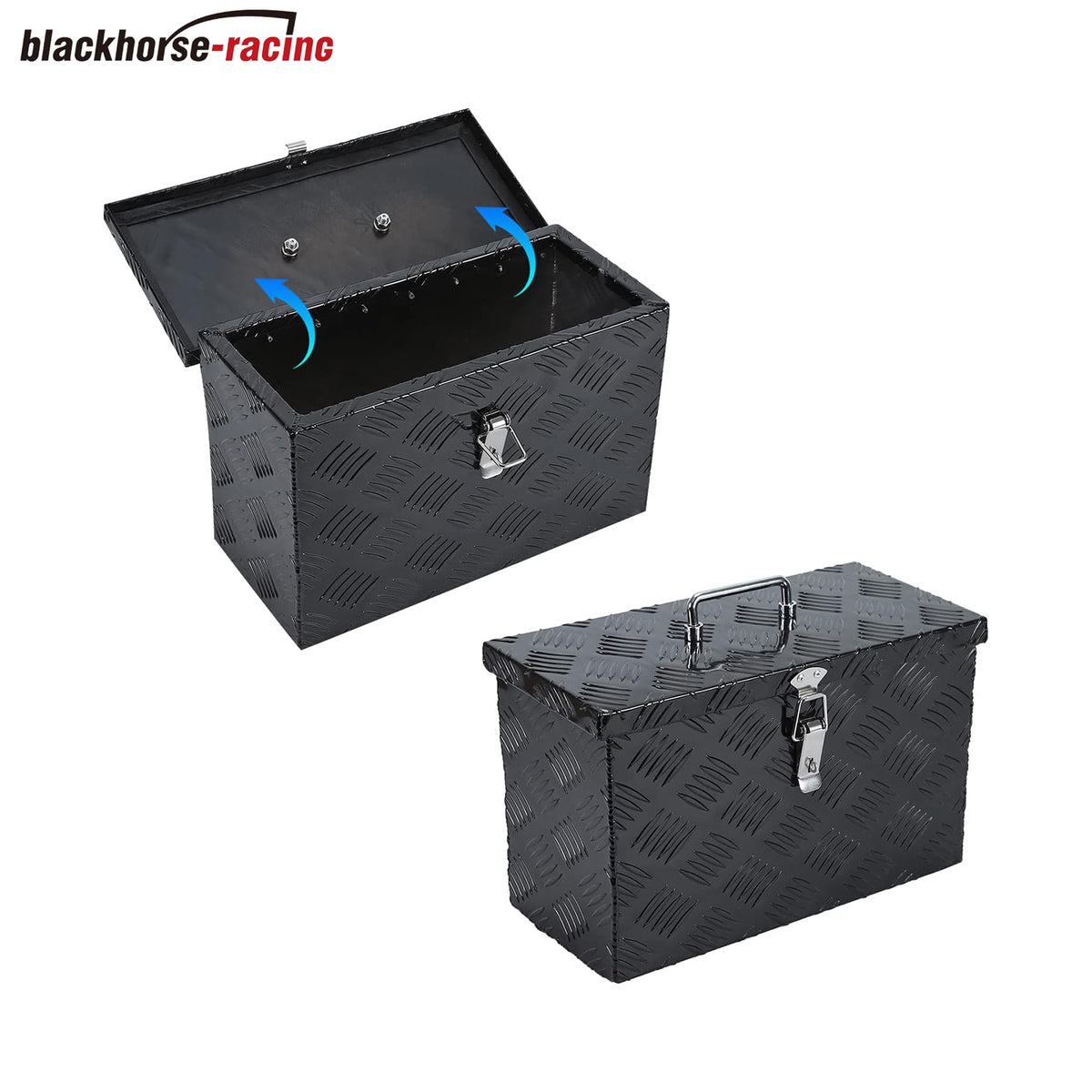
                  
                    40.64 cm × 19.5 cm × 25.4 cm – Heavy-duty black aluminum truck bed toolbox with lock and T-shaped handle lock key; 5-piece tire tool kit; truck trailer underbody storage box
                  
                
