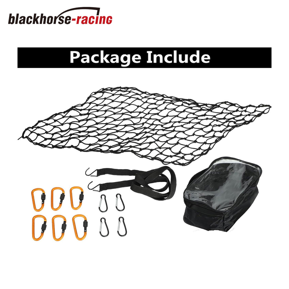 
                  
                    Cargo Net for Pickup Truck Bed, 2 X 3 Foot Stretches to 4 X 6 ft, Heavy Duty Truck Bed Net with 3”x3” Small Mesh & 10pcs Carabiners Hooks Compatible with Ford, Dodge RAM, Chevy, Toyota
                  
                