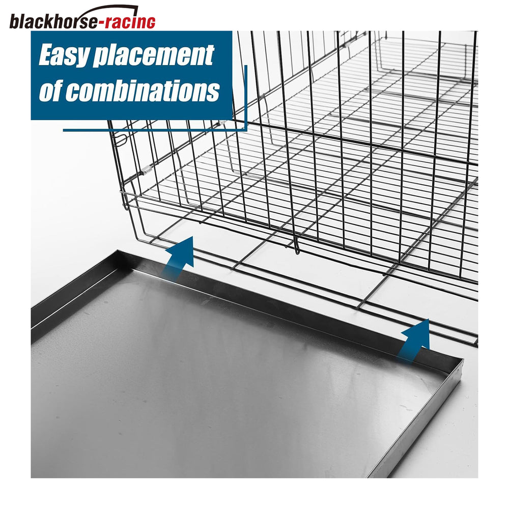
                  
                    41.1"x26" Stainless Steel Tray Replacement Pan for Pet Cage Dog Crate Kennel, Flat Bottom Tray, Leakproof Line
                  
                