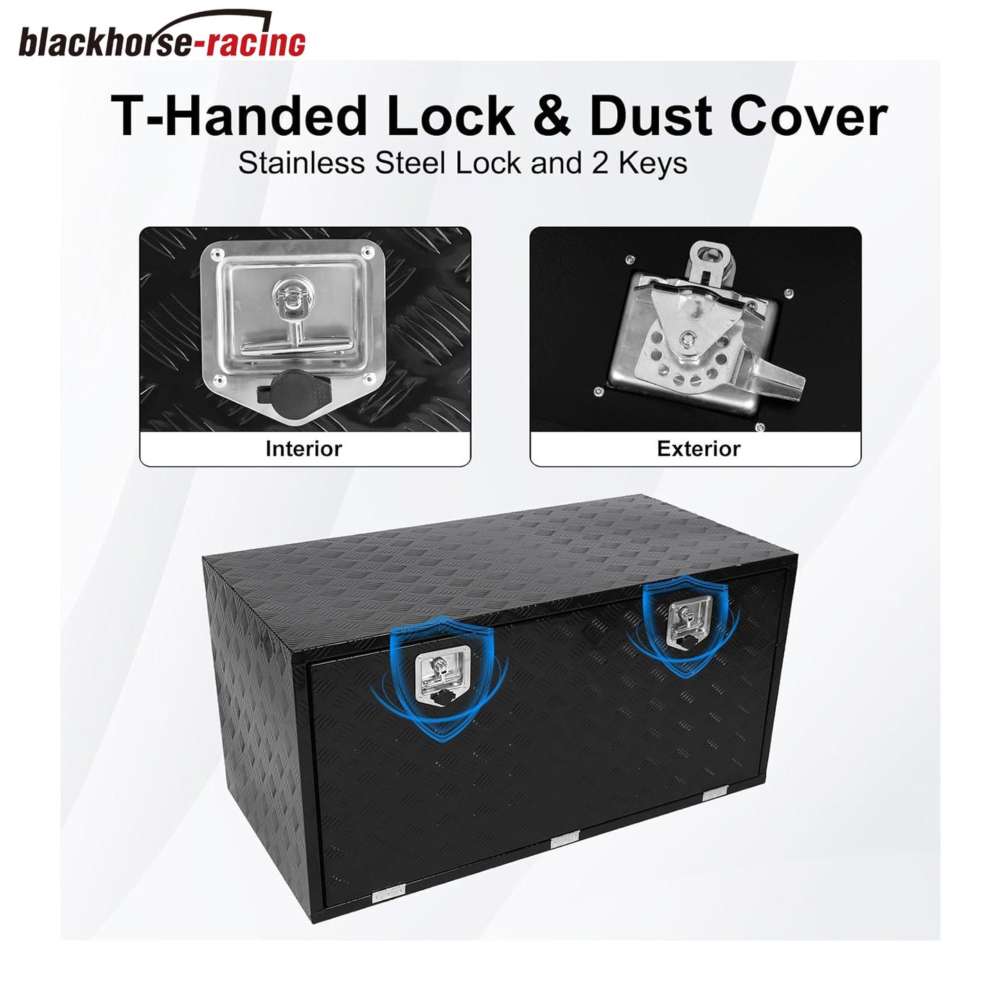 
                  
                    Aluminum Truck Tool Box,Underbody Tool Box Organizer for Pickup Truck,RV,Trailer,Tool Box for Bed of Truck,Waterproof Tool Box with T-Handle Latch and Keys,48"X24"X24"
                  
                