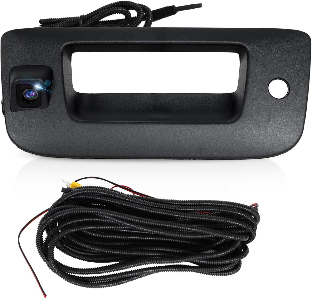 Tailgate Handle Backup Camera Compatible with Chevy Silverado 2007-2013, Tailgate Camera with 1080P 170° Wide Angle Compatible with GMC Sierra OE 22755304 Backup Camera