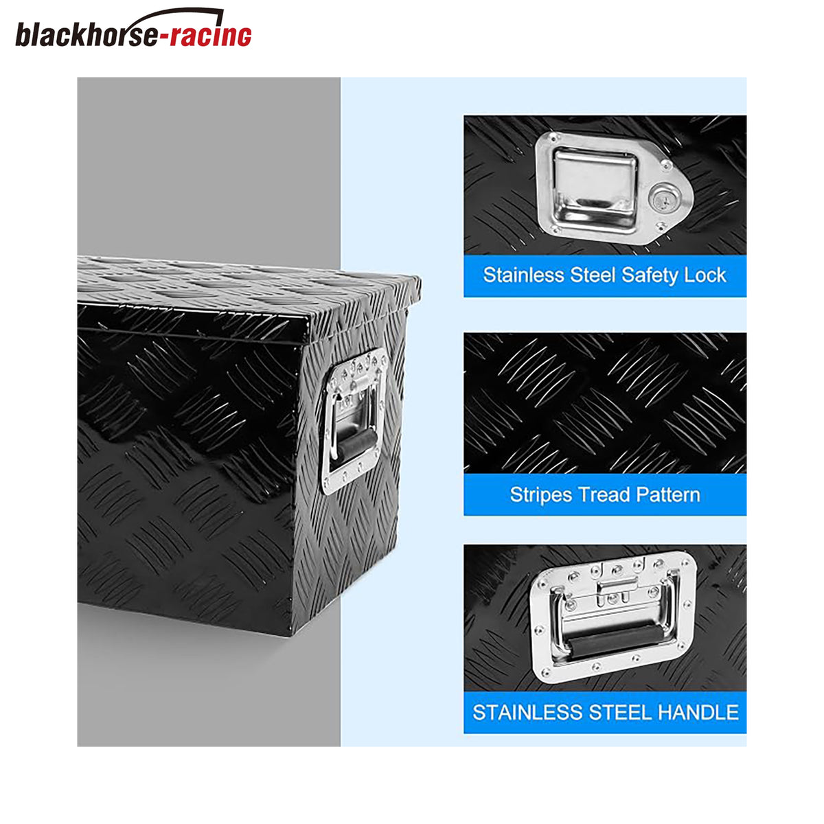 
                  
                    30 "x 33" x 10" – Black Heavy-Duty Aluminum Pickup Truck Tool Box
                  
                