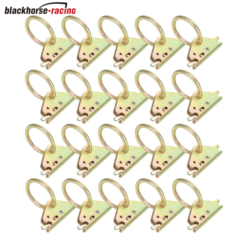 
                  
                    20-Pack Steel E-Track O-Ring Tie-Down Anchors for Trailer Tie Down System, E Track Accessories to Secure Cargo in Enclosed/Flatbed Trailer Truck
                  
                