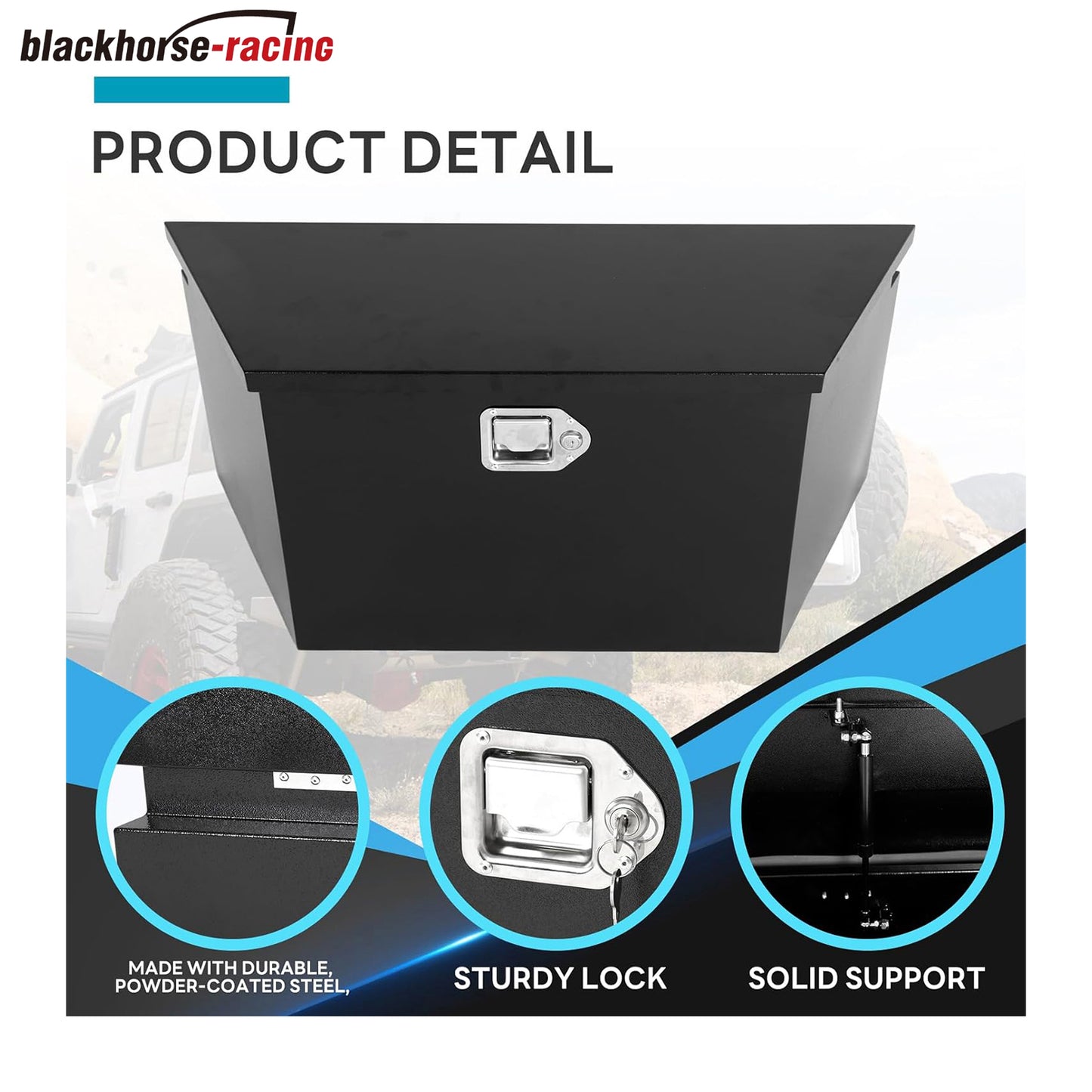 
                  
                    33 Inch Trailer Tongue Tool Box Steel Black Plated Truck ToolBox Pickup Truck Bed Storage with T-Handle Latch, Waterproof Job Box for RVs, ATVs, Trailers & More (33"x13.5"x15.7")
                  
                