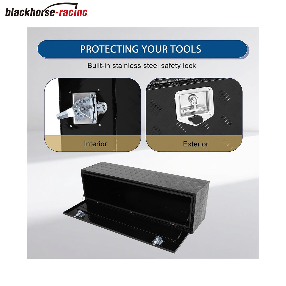 
                  
                    Confote Heavy-Duty Aluminum 5-Piece Truck Tool Kit – includes lock and key, under-body truck storage box, waterproof square storage shelf – suitable for pickup trucks, truck beds, RVs, and trailers.
                  
                