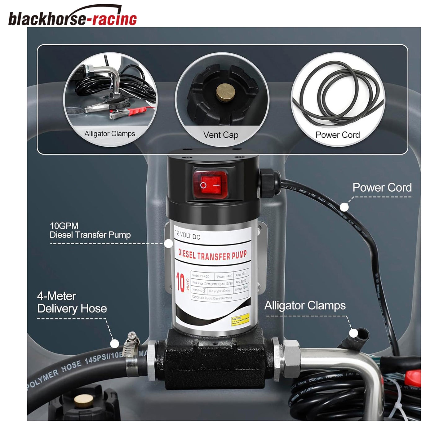 
                  
                    32 Gallon Diesel Fuel Caddy Tank with Pump, Portable Diesel Fuel Tank On-Wheels with 12V 10GPM Electric Transfer Pump, Auto Fueling Nozzle, Grey
                  
                