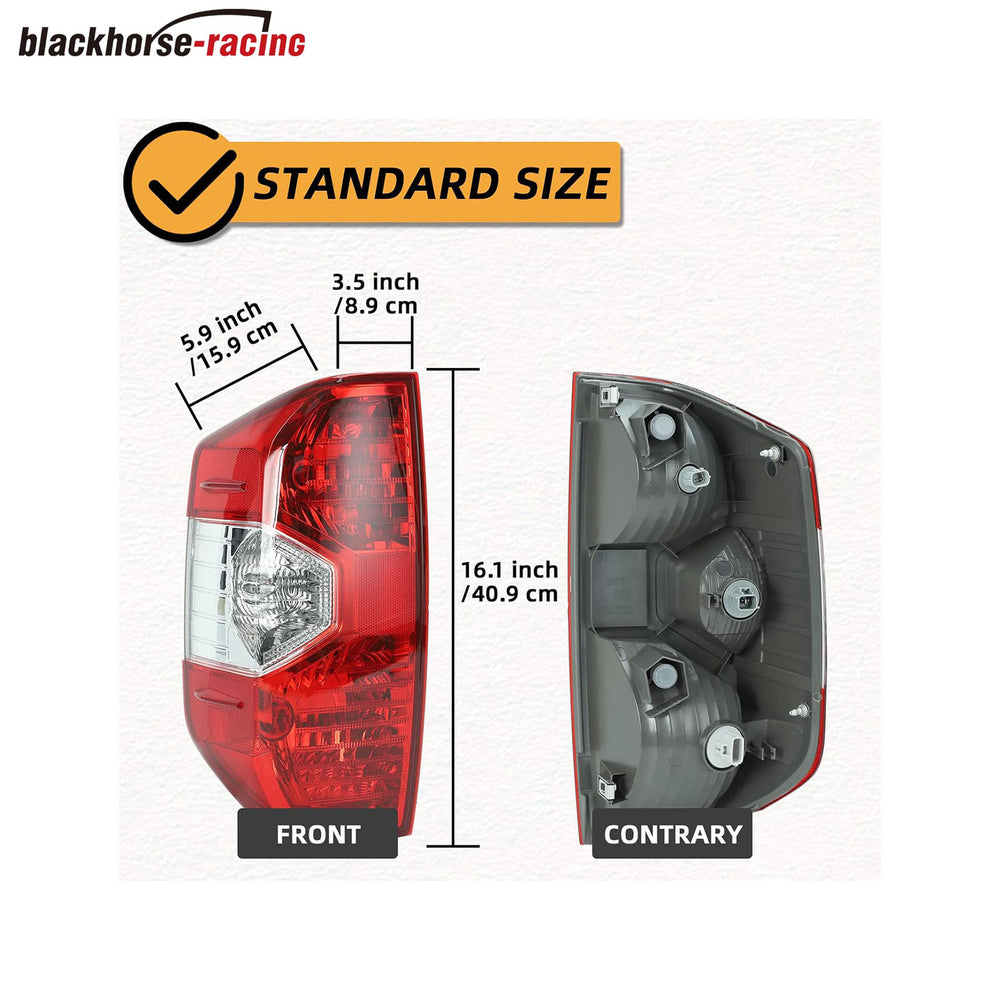 
                  
                    Left Driver Side Rear Tail Light Brake Lamp Assembly Housing, Compatible with Toyota Tundra 2014 2015 2016 2017 2018 2019 2020 2021, Replace 81560-0C101, TO2800193
                  
                