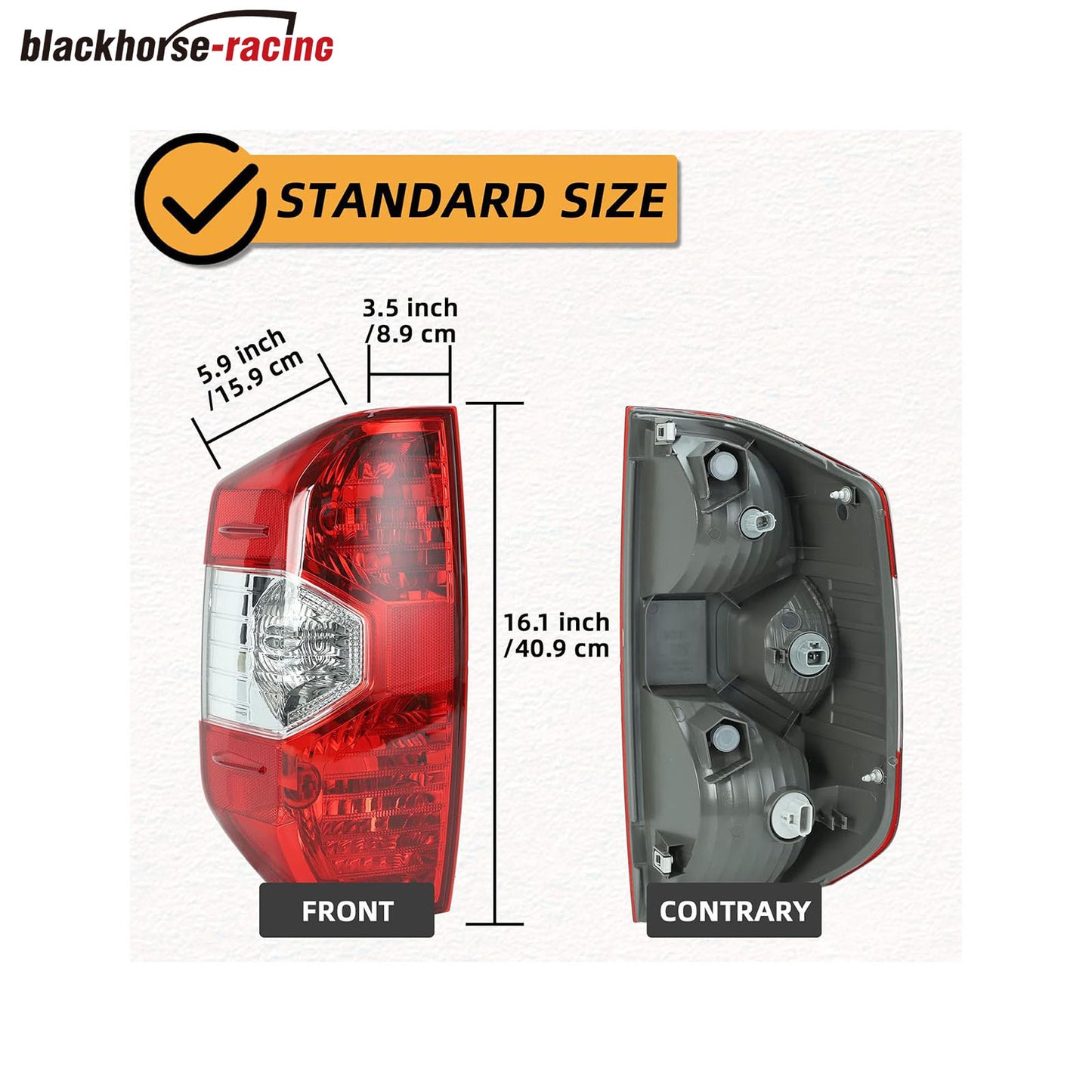 
                  
                    Left Driver Side Rear Tail Light Brake Lamp Assembly Housing, Compatible with Toyota Tundra 2014 2015 2016 2017 2018 2019 2020 2021, Replace 81560-0C101, TO2800193
                  
                