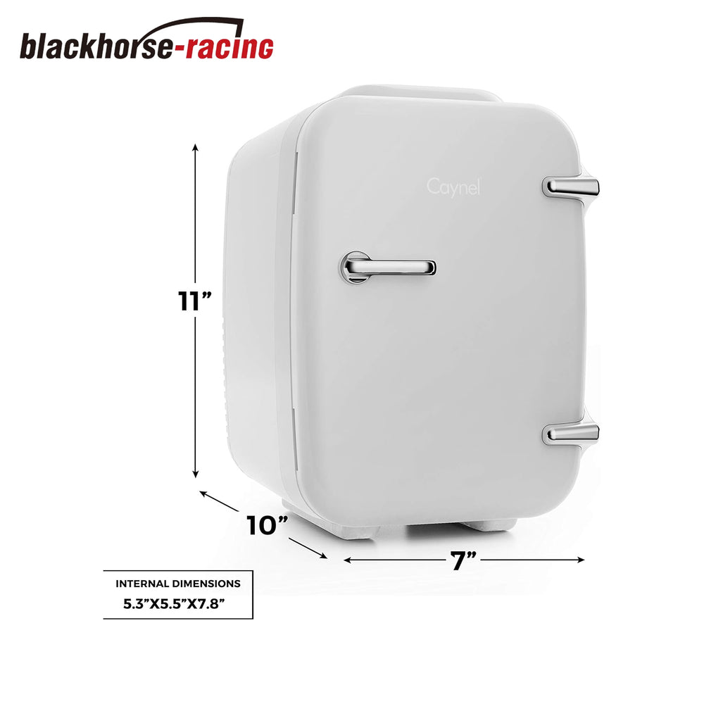 Mini Fridge Cooler and Warmer, (4Liter / 6Can) Portable Compact Personal Fridge, AC/DC Thermoelectric System, 100% Freon-Free Eco Friendly for Home, Office and Car