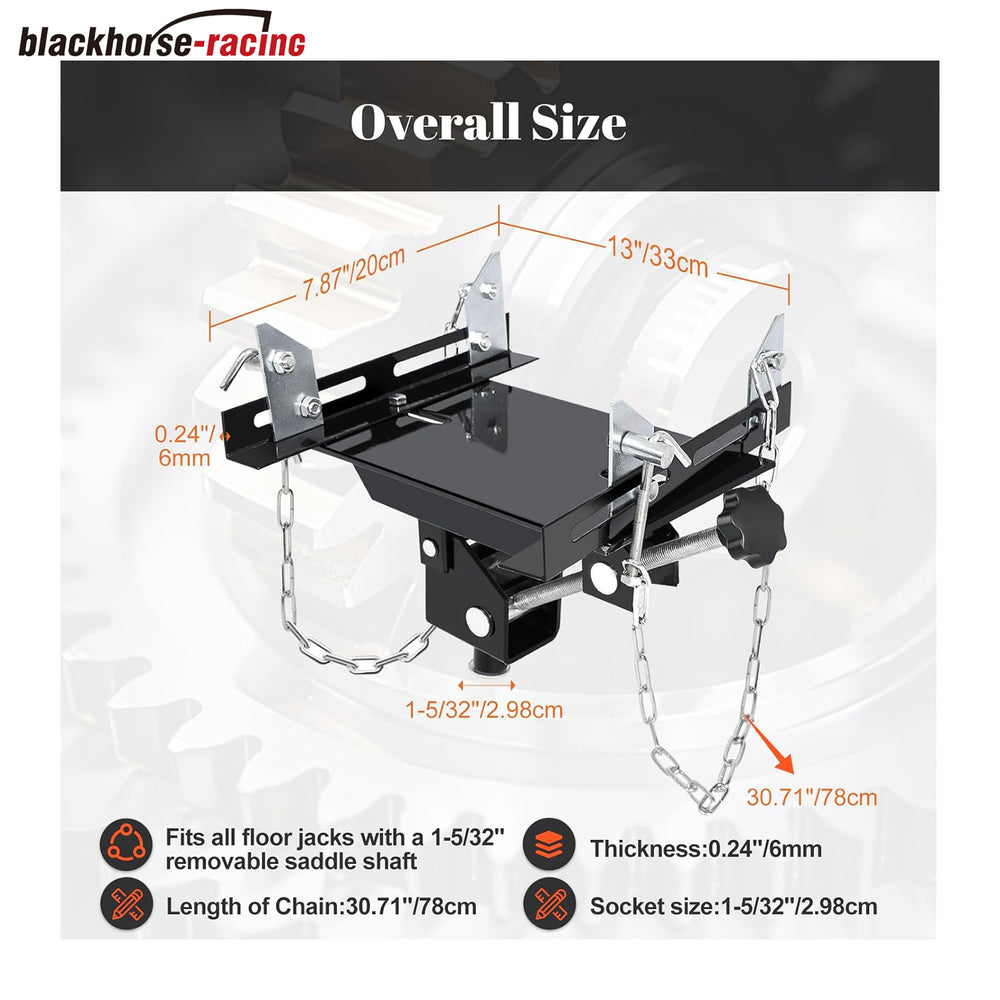 Transmission Jack Adapeter, 1100lbs Gearbox Removal Adaptor for Hydraulic Floor Jack Conversion with 1-5/32