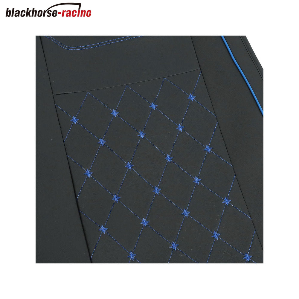 
                  
                    Car Seat Cover Custom Fit for GMC Sierra 1500 2500 3500 2007-2021 Chevy Silverado 1500 2500 3500, Leather Protector （Black + Blue Line）
                  
                