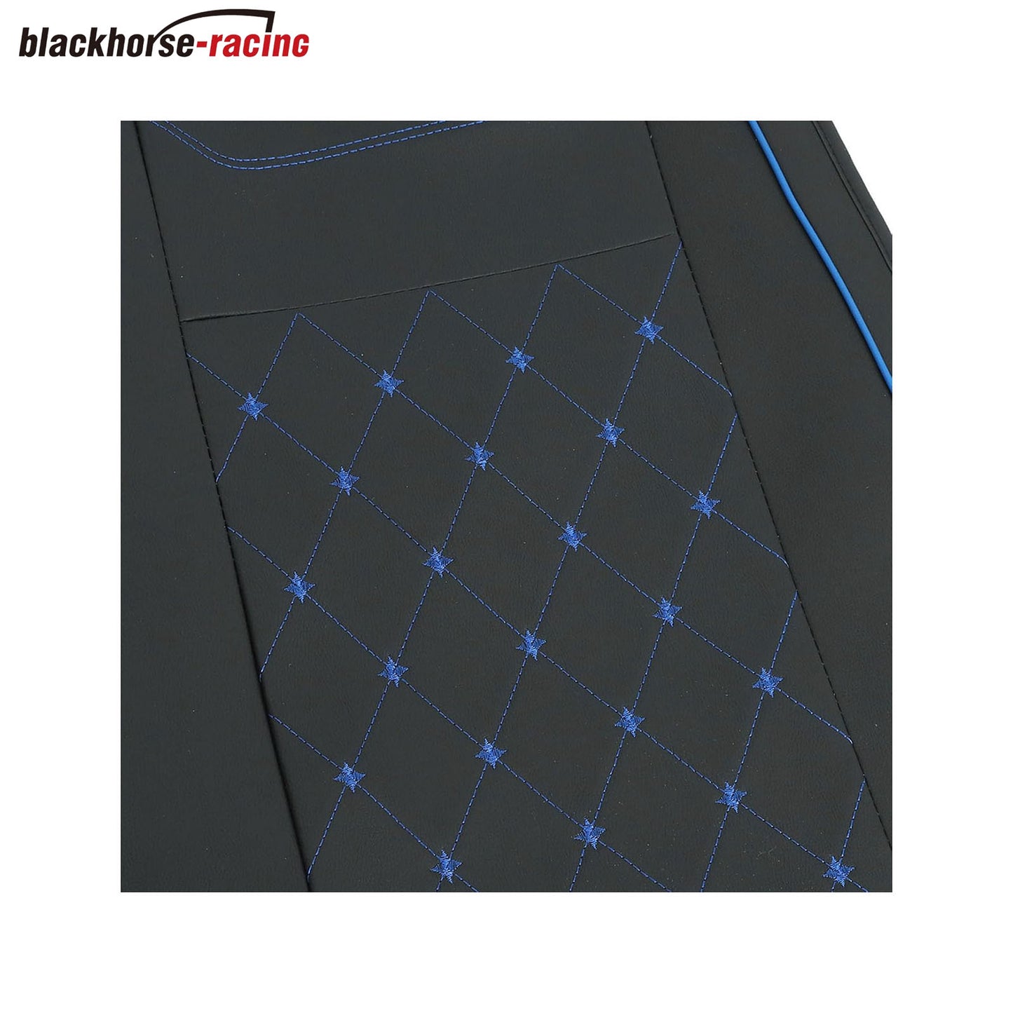 
                  
                    Car Seat Cover Custom Fit for GMC Sierra 1500 2500 3500 2007-2021 Chevy Silverado 1500 2500 3500, Leather Protector （Black + Blue Line）
                  
                