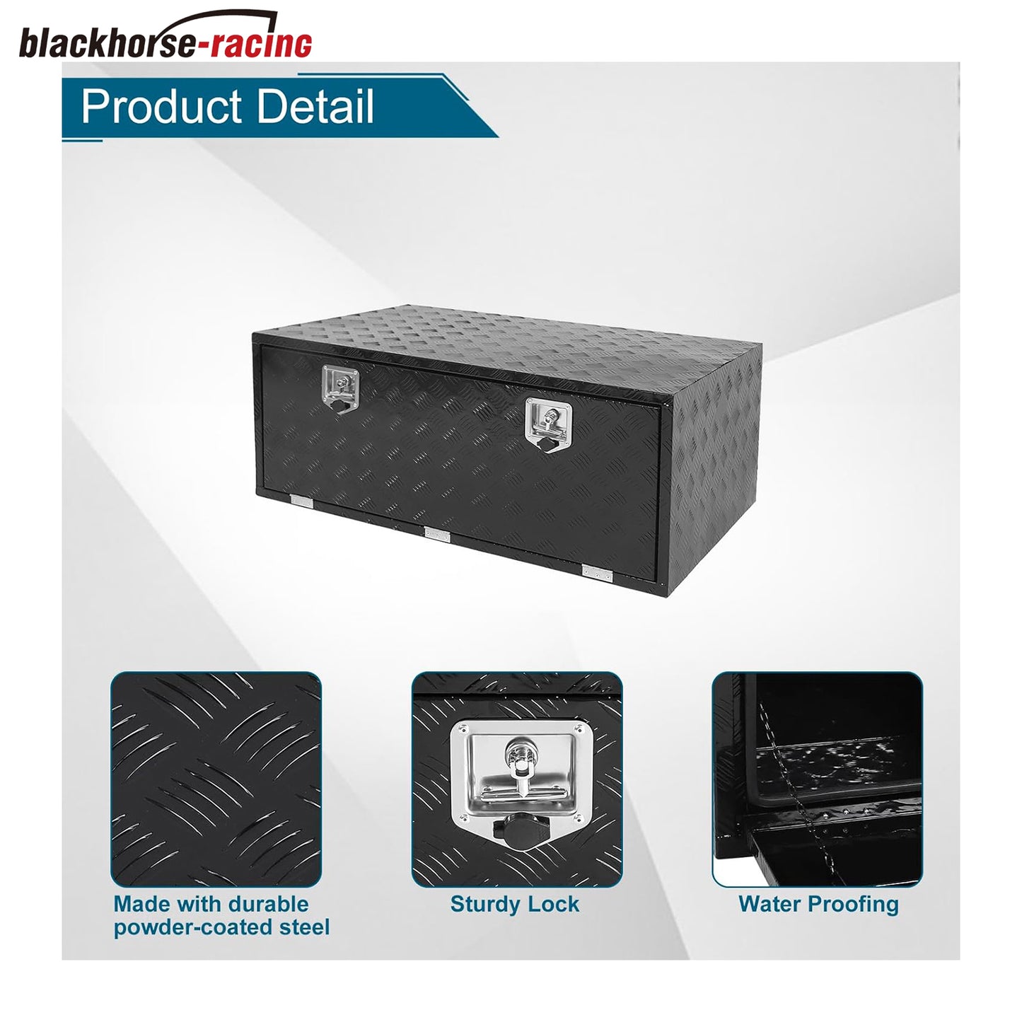 
                  
                    Aluminum Truck Tool Box,Underbody Tool Box Organizer for Pickup Truck,RV,Trailer,Tool Box for Bed of Truck,Waterproof Tool Box with T-Handle Latch and Keys,48"X18"X24"
                  
                