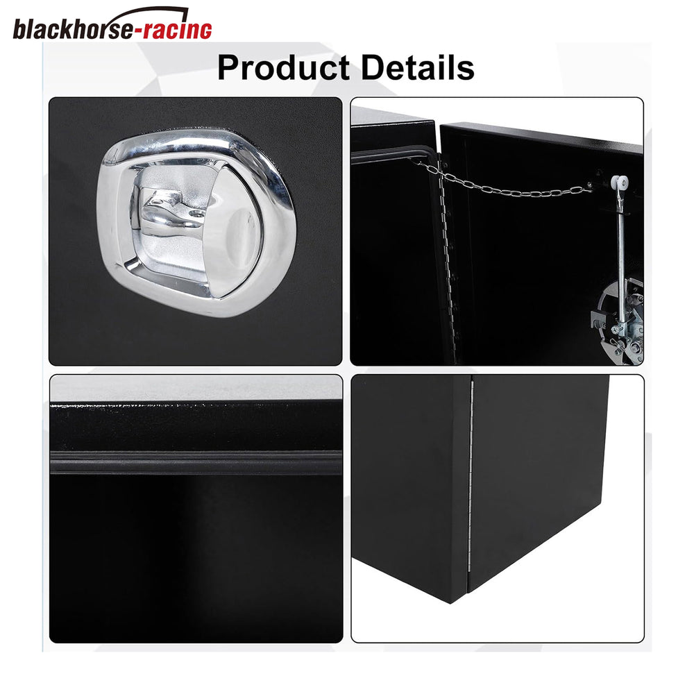 
                  
                    Black Steel Truck Tool Box For PickUp Truck Bed, Trailer, Van, Heavy Duty Truck Tool Box Organizer Chest with Barn Door,48 x 18 x 18 inch Waterproof Tool Box For Organization and Storage ﻿
                  
                