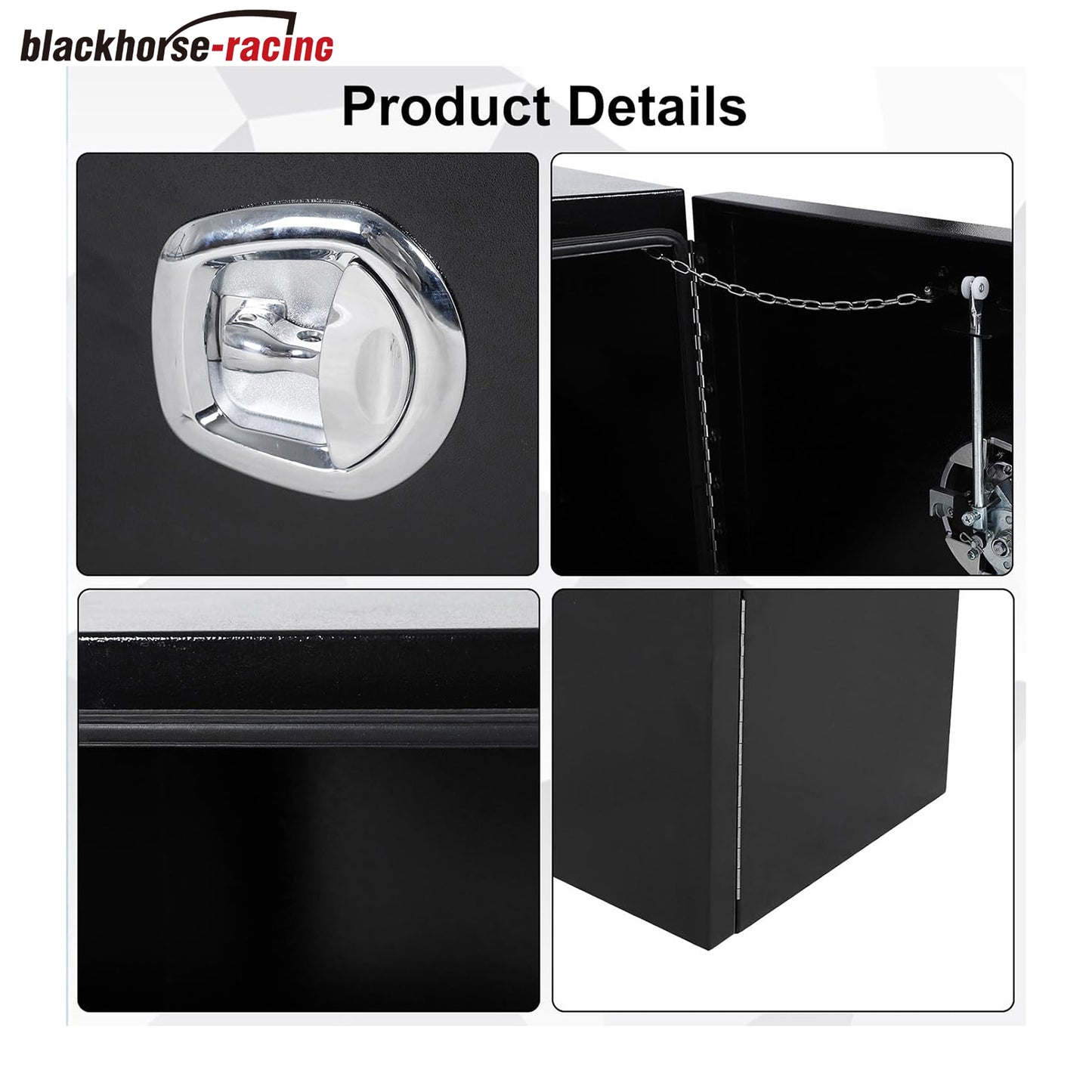 
                  
                    Black Steel Truck Tool Box For PickUp Truck Bed, Trailer, Van, Heavy Duty Truck Tool Box Organizer Chest with Barn Door,48 x 18 x 18 inch Waterproof Tool Box For Organization and Storage ﻿
                  
                