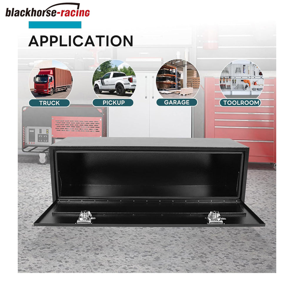 
                  
                    60 Inch Steel Black Underbody Truck Tool Box Pickup Truck Bed Storage, Waterproof Truck Tool Chest Box With Lockable T-Handle Latch for RVs, ATVs, Trailer & Truck (60"x18"x18")
                  
                