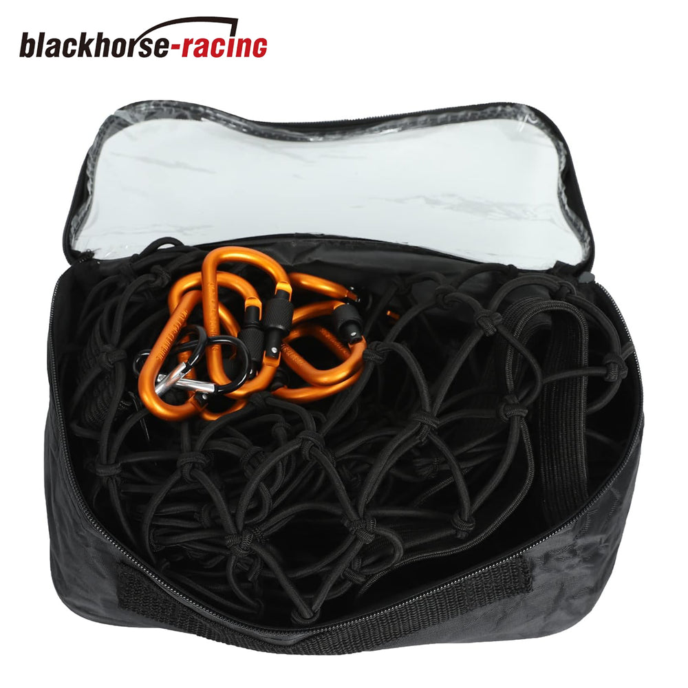 
                  
                    Cargo Net for Pickup Truck Bed, 2 X 3 Foot Stretches to 4 X 6 ft, Heavy Duty Truck Bed Net with 3”x3” Small Mesh & 10pcs Carabiners Hooks Compatible with Ford, Dodge RAM, Chevy, Toyota
                  
                