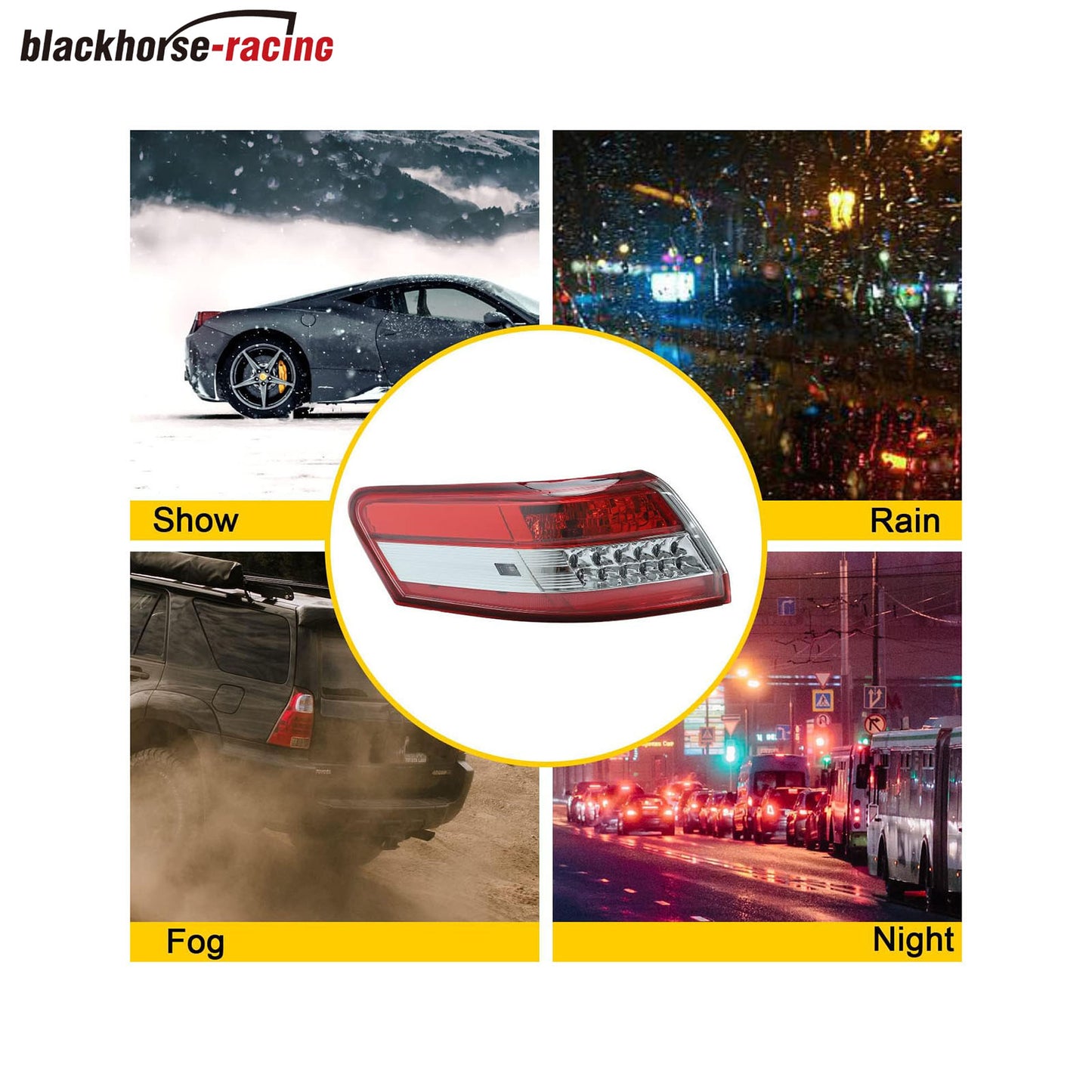 
                  
                    Rear Tail Light Brake Lamp Driver Left Side Compatible with 2010-2011 Toyota Camry 8156006340 TO2804106
                  
                