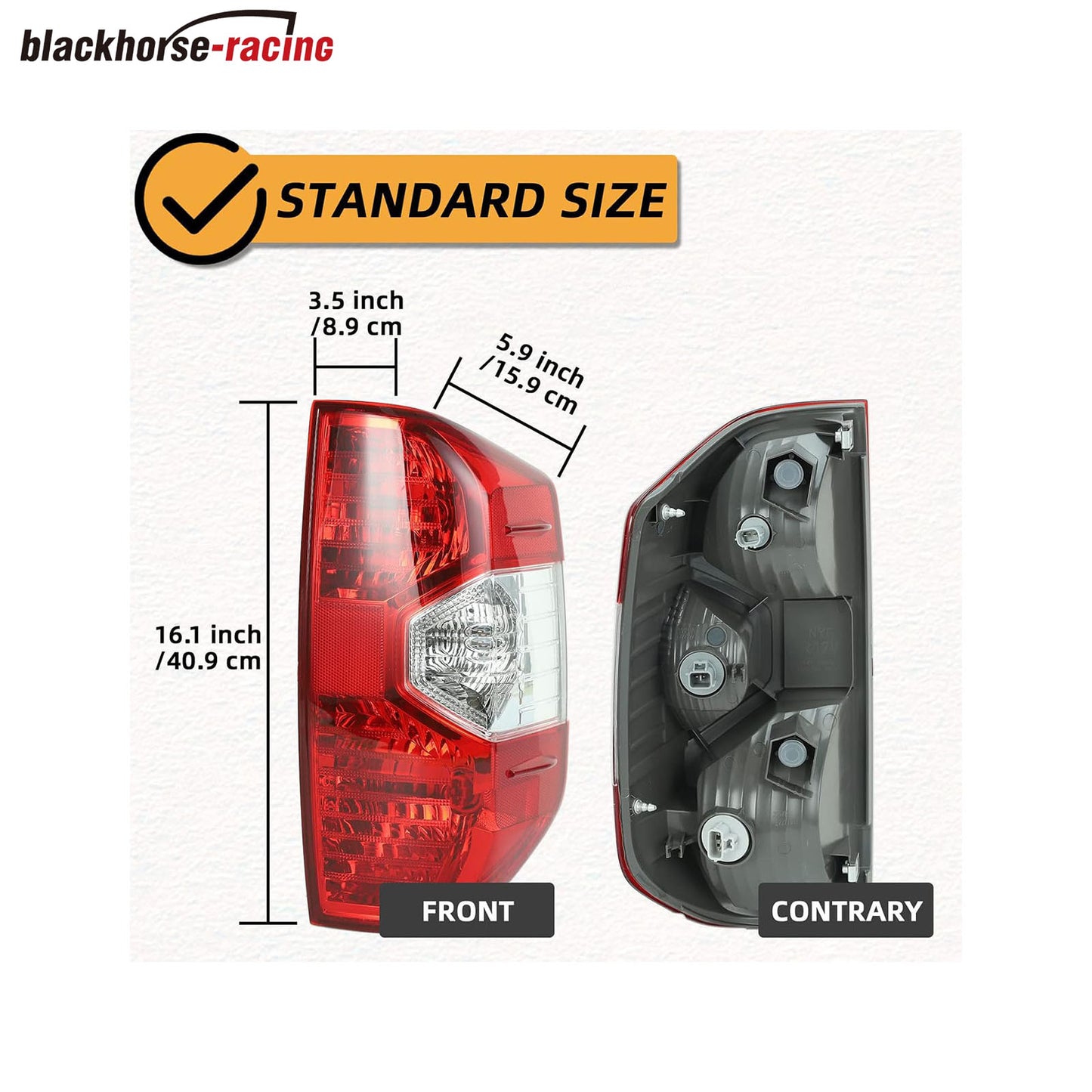 
                  
                    Right Passenger Side Rear Tail Light Brake Lamp Assembly Housing, Compatible with Toyota Tundra 2014 2015 2016 2017 2018 2019 2020 2021, Replace 81550-0C101, TO2801193
                  
                