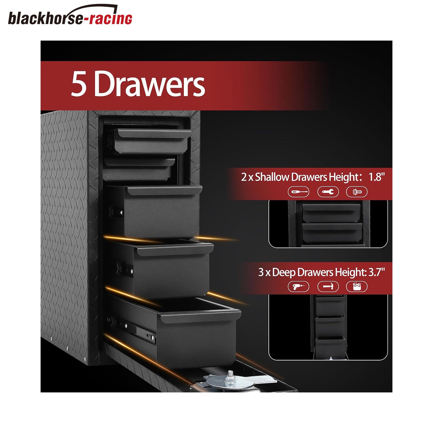 
                  
                    5 Drawer Aluminum Truck Bed Tool Box with Lock
                  
                