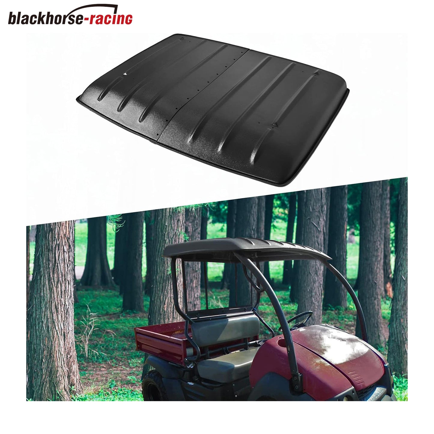 
                  
                    Hard Top Roof Black Compatible with 2005-2022 Kawasaki Mule 600 / 610 SX 4X4# KAF600-005B ,2-piece Combination Roof
                  
                