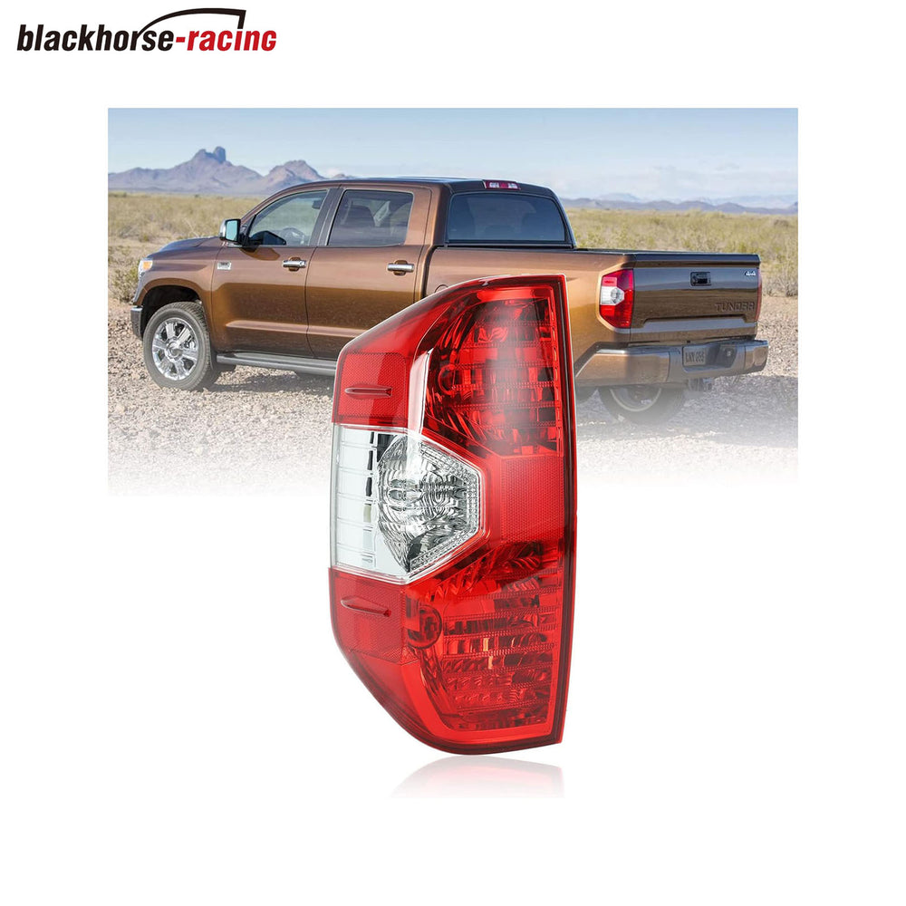 Left Driver Side Rear Tail Light Brake Lamp Assembly Housing, Compatible with Toyota Tundra 2014 2015 2016 2017 2018 2019 2020 2021, Replace 81560-0C101, TO2800193