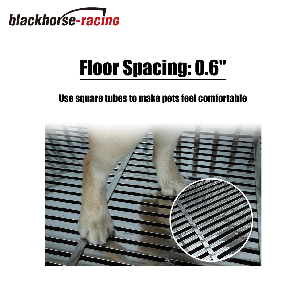 
                  
                    37 Inch Heavy Duty Stainless Steel Dog Cage High Anxiety Indestructible and Escape-Proof Dog Crate Kennel for Large Medium Small Dogs Indoor Outdoor
                  
                