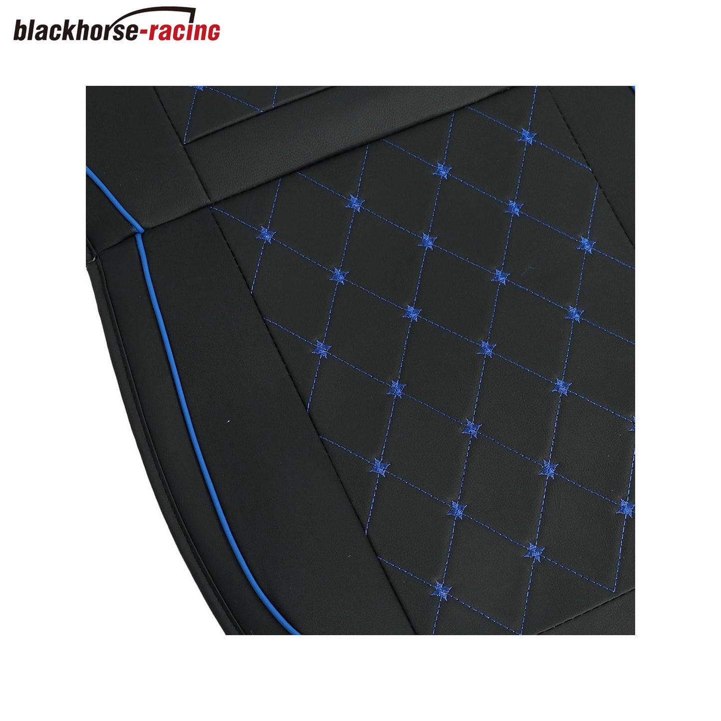 
                  
                    Car Seat Cover Custom Fit for GMC Sierra 1500 2500 3500 2007-2021 Chevy Silverado 1500 2500 3500, Leather Protector （Black + Blue Line）
                  
                