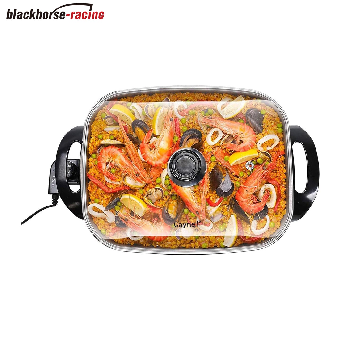 
                  
                    Professional Non-stick Copper Electric Skillet Jumbo, Deep Dish with Tempered Glass Vented Lid, Upgrade Thermostat, 16”x 12”x 3.15”- 8 quart
                  
                