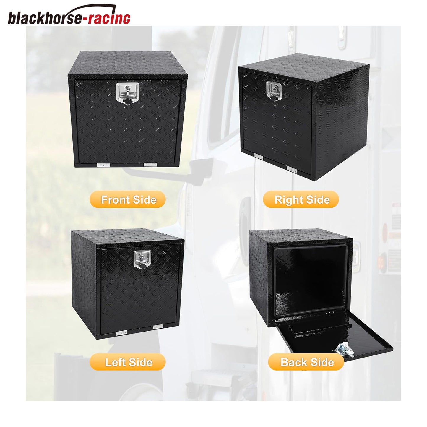 
                  
                    24 Inch Underbody Truck Tool Box Aluminum Storage Tool Box,24" x 24" x 24" Toolbox Organizer w/Lock and Keys For Pickup,Truck Bed, RV, Trailer,Heavy Duty Waterproof Black box
                  
                