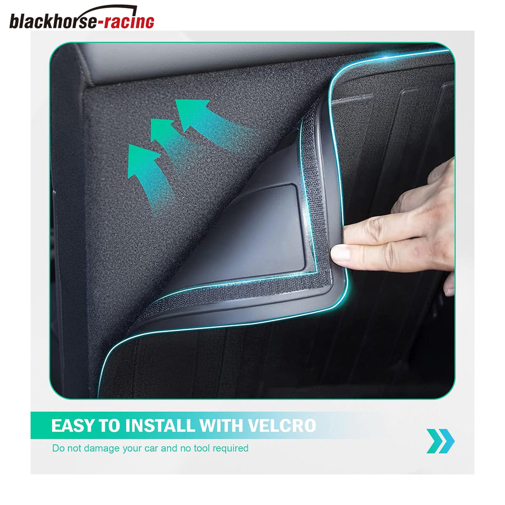 TPE Rear Truck Backrest Mat Competible with Tesla Model Y 2020-2023 2024 2025 Trunk Mat Cargo Liner All Weather Back Seat Protector 5-Seater