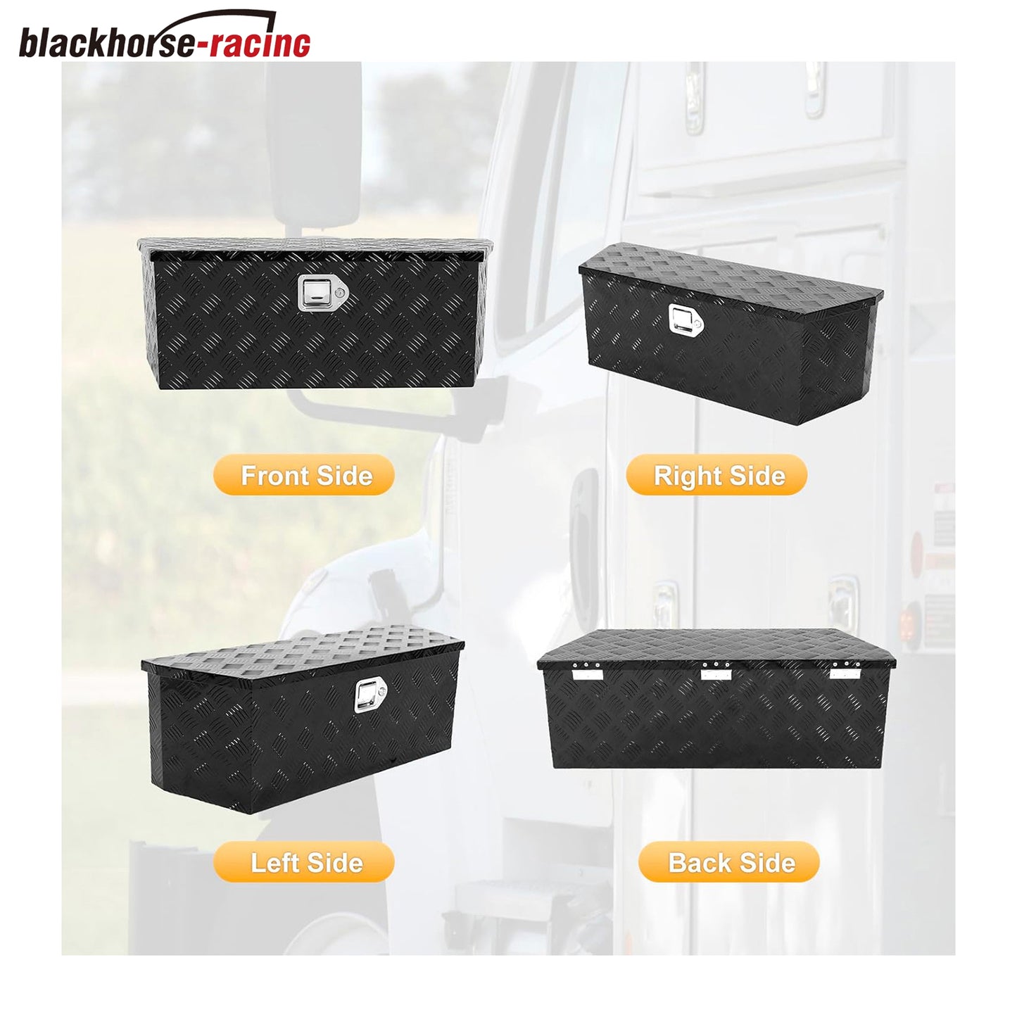 
                  
                    35 Inch Trailer Tool Box,Aluminum Storage Tongue ToolBox,35"x12"x12" Truck Chest box Organizer w/Lock and Keys For Pickup,Truck Bed, RV, Trailer,Heavy Duty Waterproof Black box
                  
                