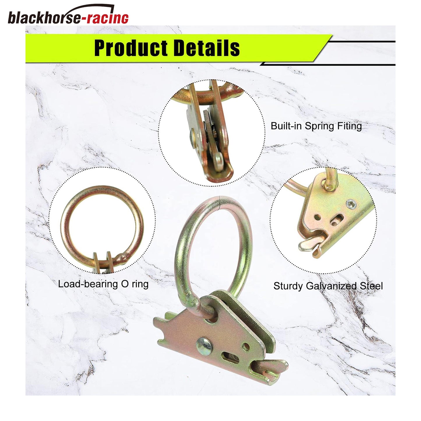 
                  
                    10-Pack Steel E-Track O-Ring Tie-Down Anchors for Trailer Tie Down System, E Track Accessories to Secure Cargo in Enclosed/Flatbed Trailer Truck
                  
                