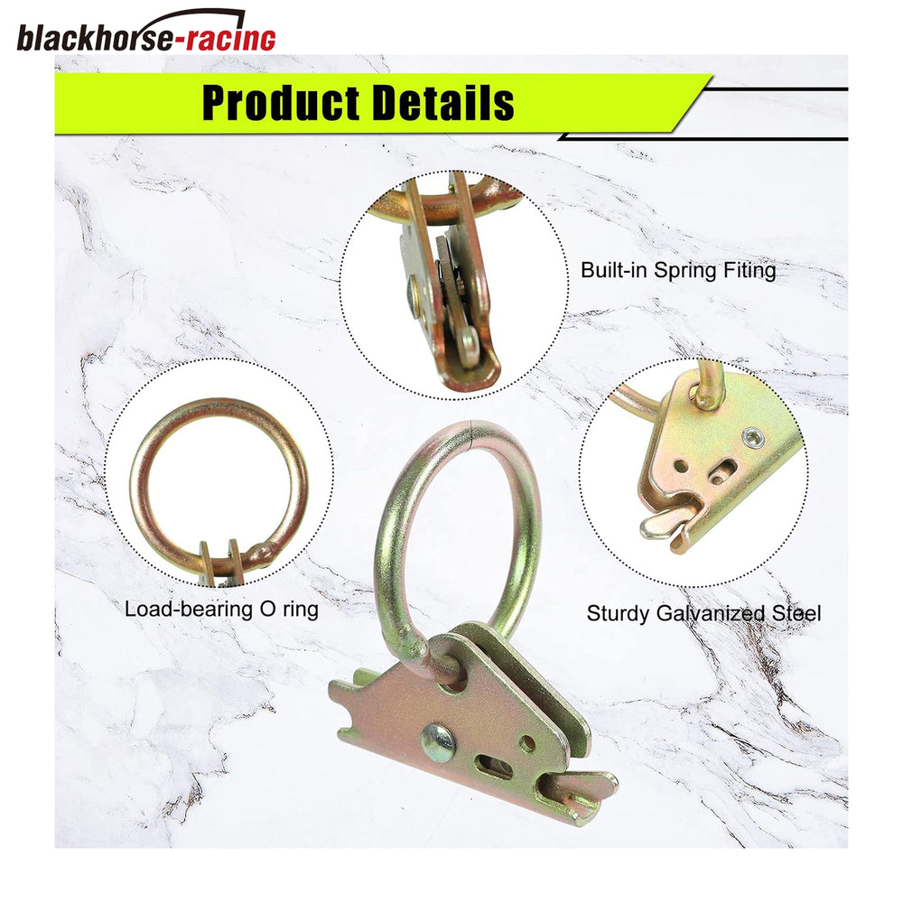 
                  
                    20-Pack Steel E-Track O-Ring Tie-Down Anchors for Trailer Tie Down System, E Track Accessories to Secure Cargo in Enclosed/Flatbed Trailer Truck
                  
                