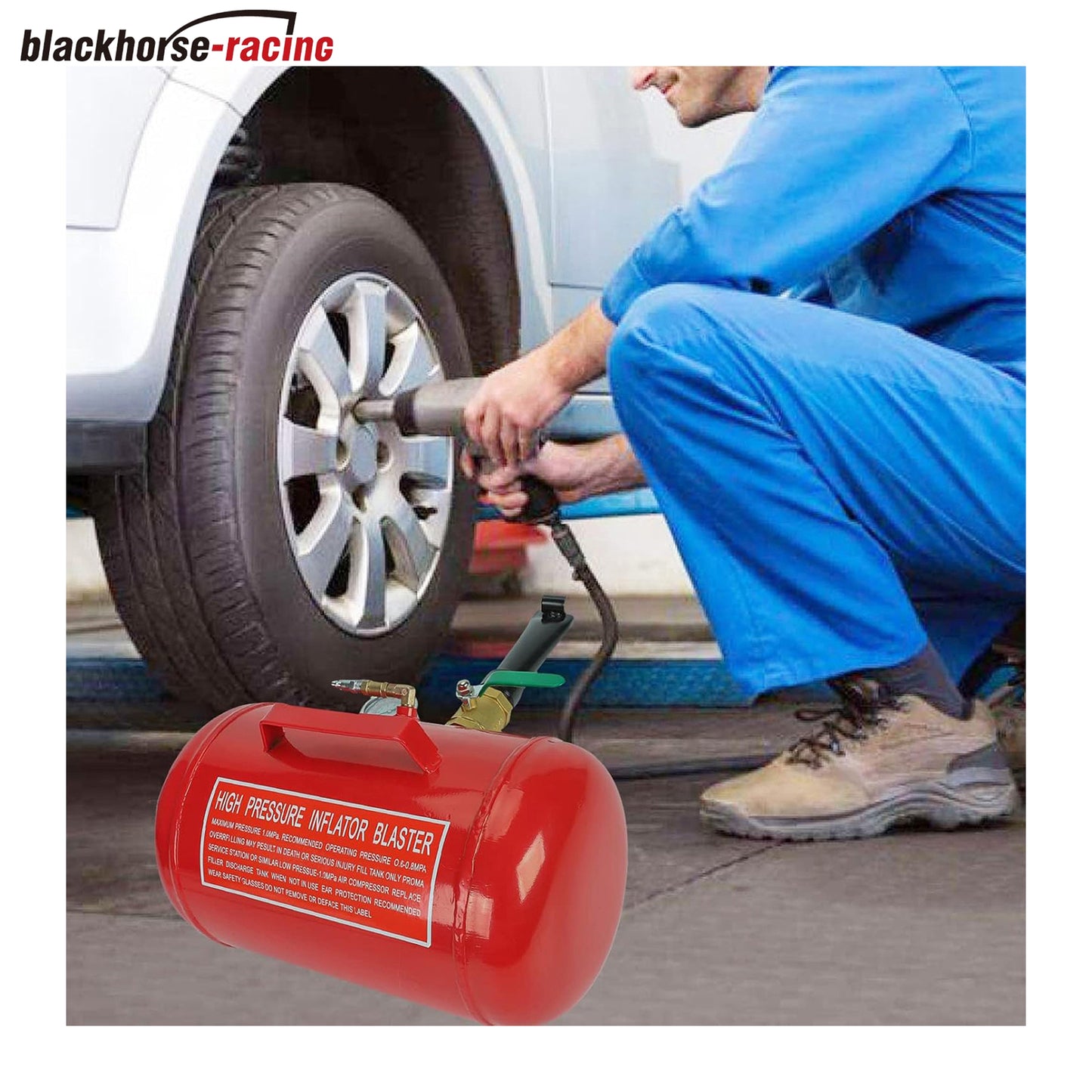 
                  
                    5 Gallon Air Tire Bead Seater - 145PSI Blaster Tool Seating Inflator w/Gauge Car Truck ATV Tank Heavy Duty - Red
                  
                