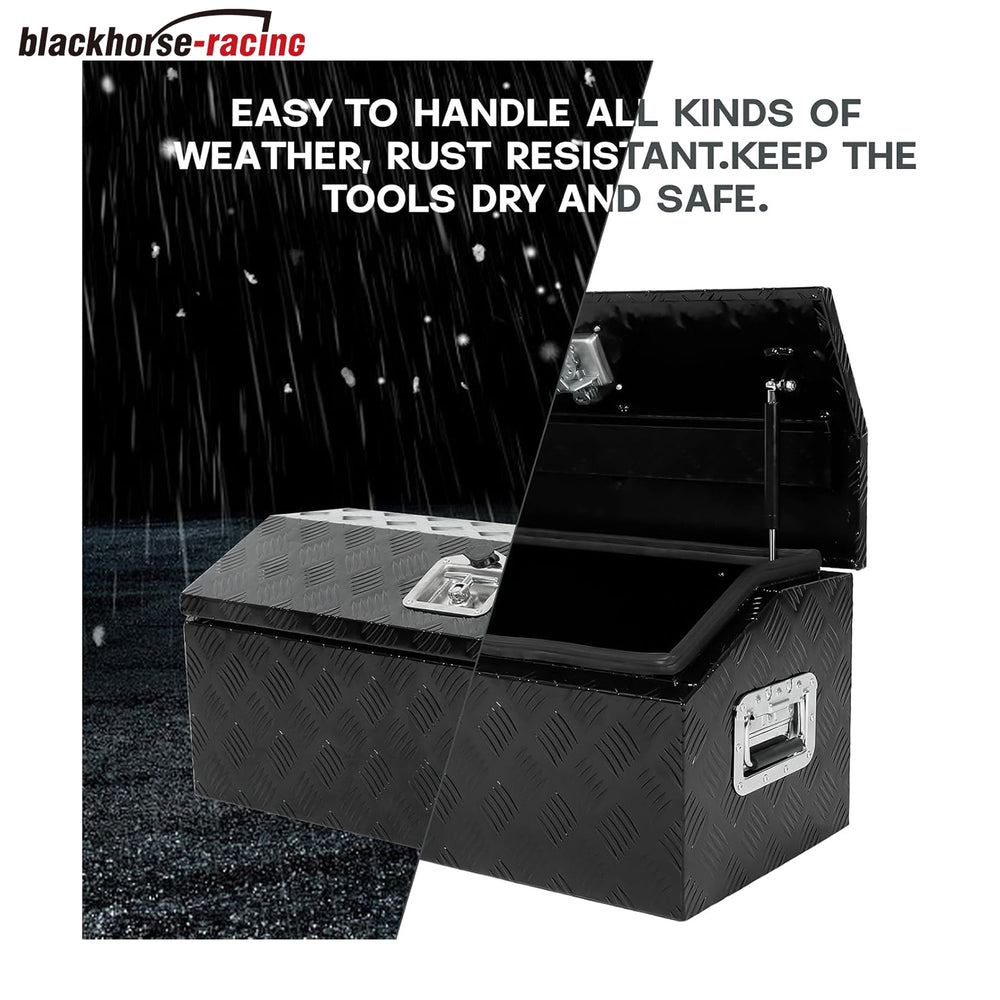 
                  
                    30inch Trailer Tongue Tool Box Diamond Tread Aluminum Heavy Duty Truck for Pick Up Truck Bed RV ATV with Lock & Keys -Black
                  
                