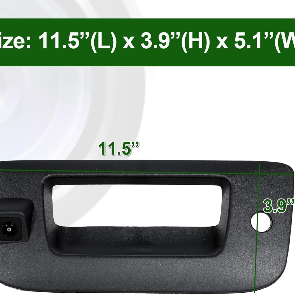 
                  
                    Tailgate Handle Backup Camera Compatible with Chevy Silverado 2007-2013, Tailgate Camera with 1080P 170° Wide Angle Compatible with GMC Sierra OE 22755304 Backup Camera
                  
                