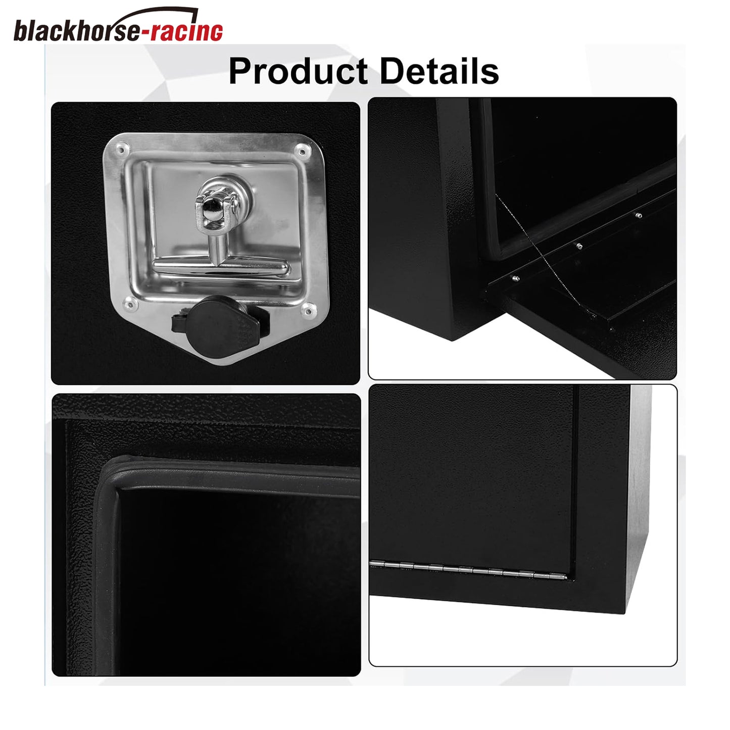 
                  
                    Black Steel Underbody Truck Tool Box with T-Handle Lock,Heavy Duty Truck Tool Box Truck Storage Organizer Tool Box Chest For Storage Smooth Surface,Waterproof-36"x 12"x 14" inch
                  
                