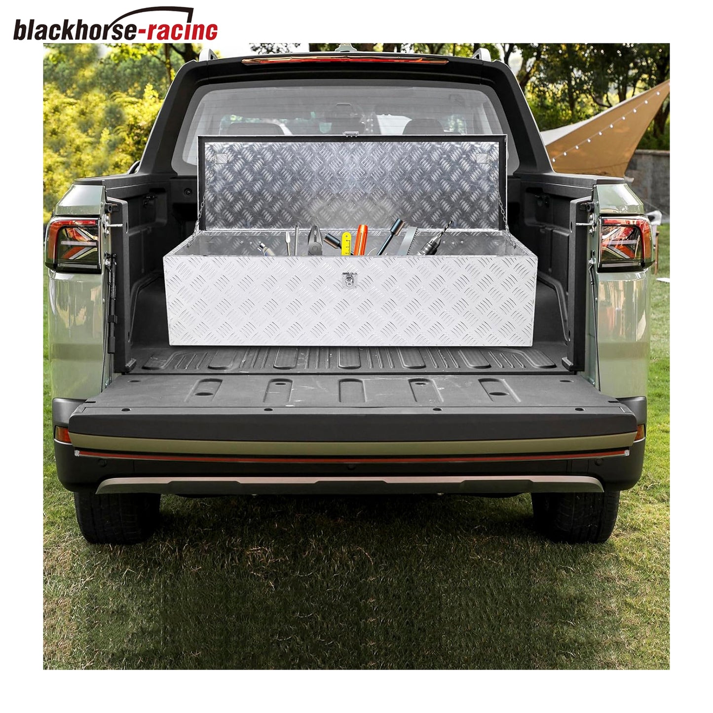 
                  
                    39 Inch Truck Tool Box Aluminum Stripes Truck Bed Tool box for Truck,Pickup,RV,Trailer,Waterproof Storage Organizer with Side-Handles,Lock and Keys-Silver
                  
                