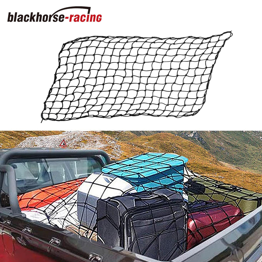 
                  
                    Cargo Net for Pickup Truck Bed, 2 X 3 Foot Stretches to 4 X 6 ft, Heavy Duty Truck Bed Net with 3”x3” Small Mesh & 10pcs Carabiners Hooks Compatible with Ford, Dodge RAM, Chevy, Toyota
                  
                