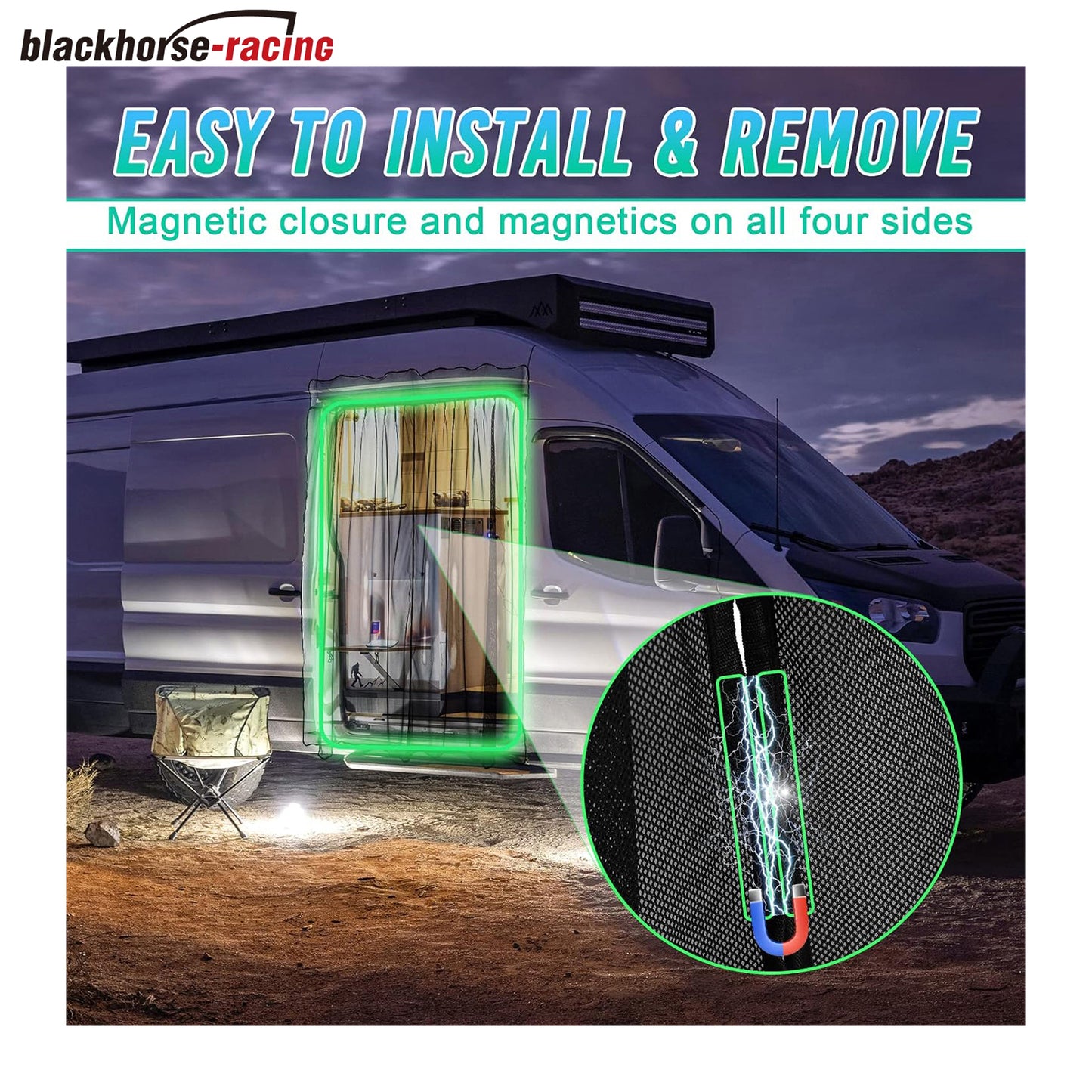 
                  
                    Magnetic Van Bug Fly Screen Replacement for Mercedes Sprinter Vans and Other Campervans, Magnetic Mosquito Net for Motorhome RV Sliding Door Van Screen Bug Mesh - Small
                  
                