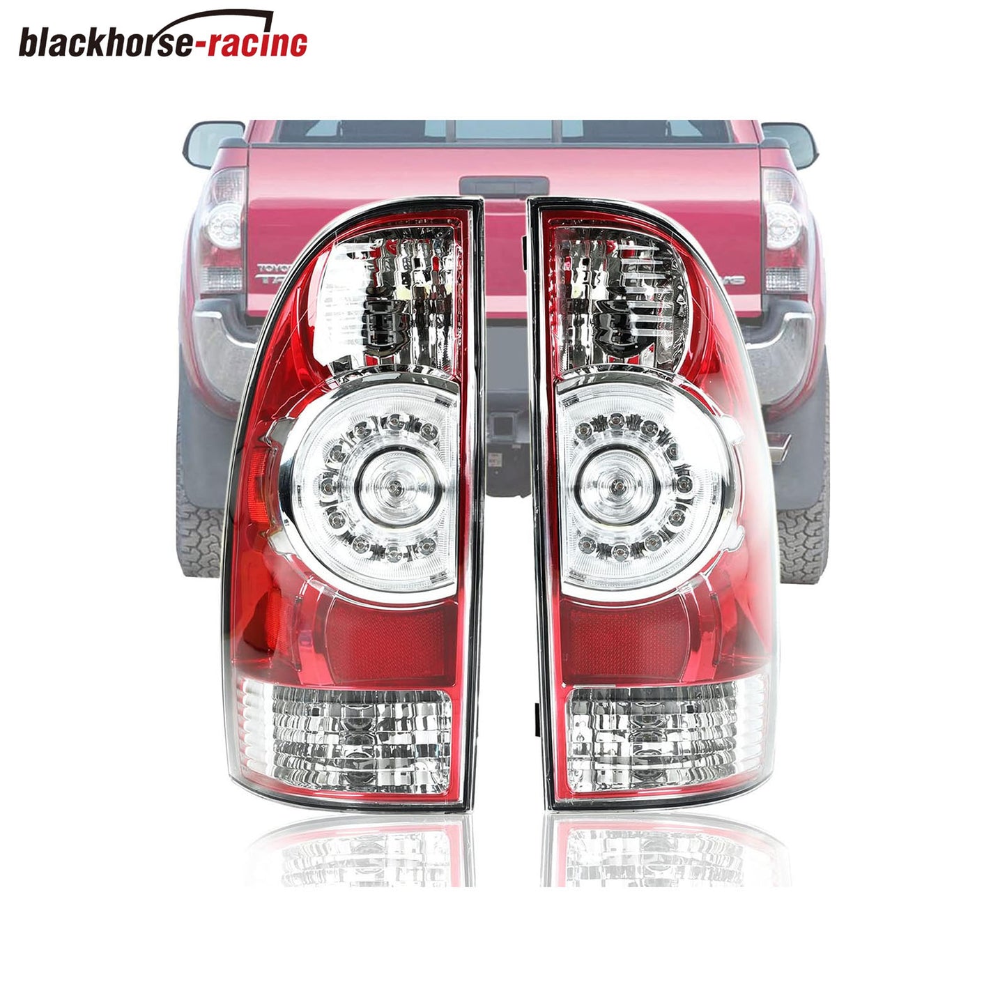 
                  
                    LED Tail Lights Lamps Assembly, Left Driver Side and Right Passenger Compatible with Toyota Tacoma Pickup 2005-2015, Replaces 8155004160 8156004160, 1 Pair
                  
                